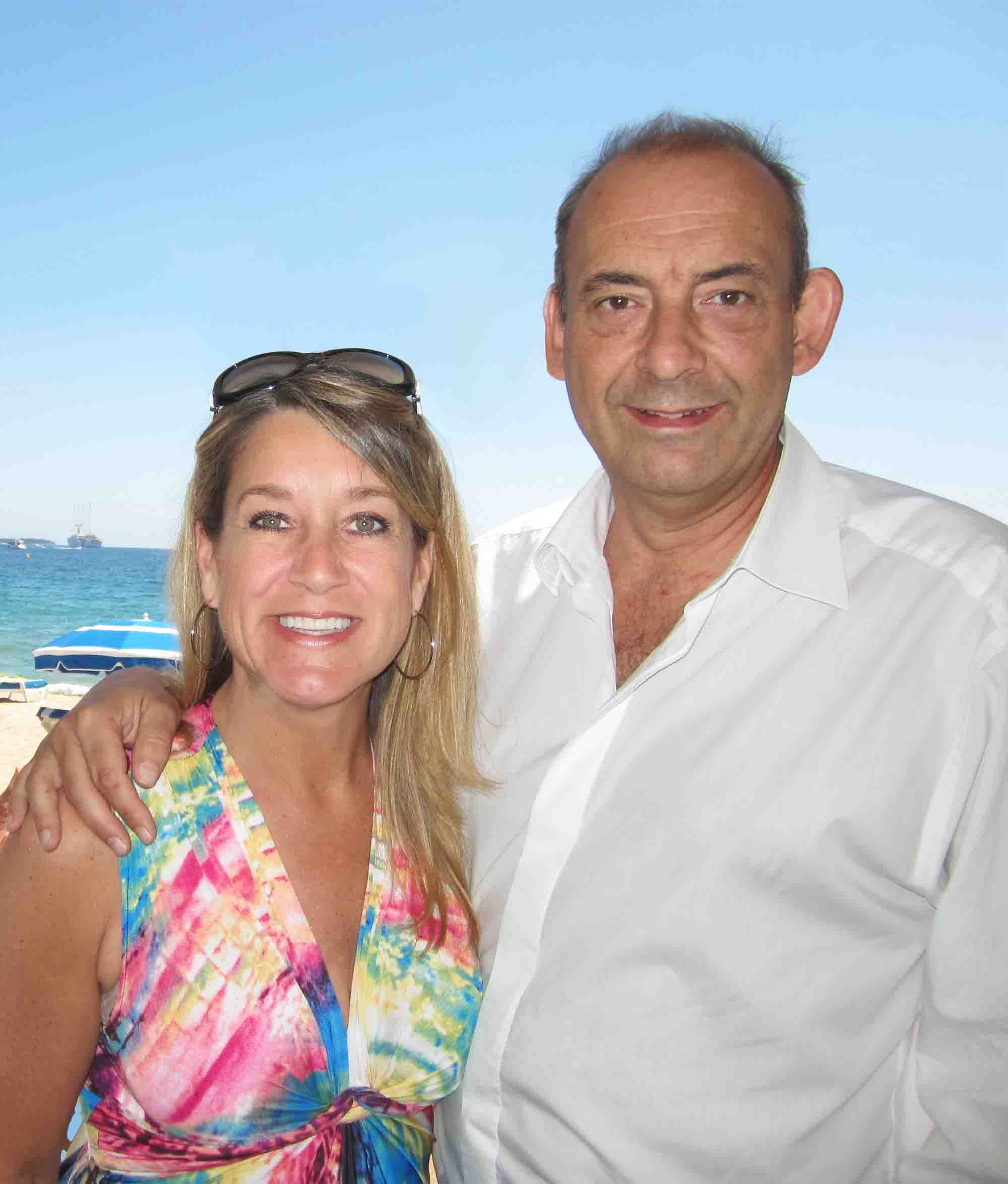 Judy and Jonathan Nash in Antibes